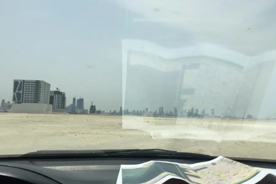 Bahrain Ausblick aus dem Auto